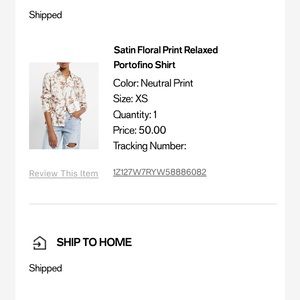 Satin Floral Relaxed Portofino Blouse